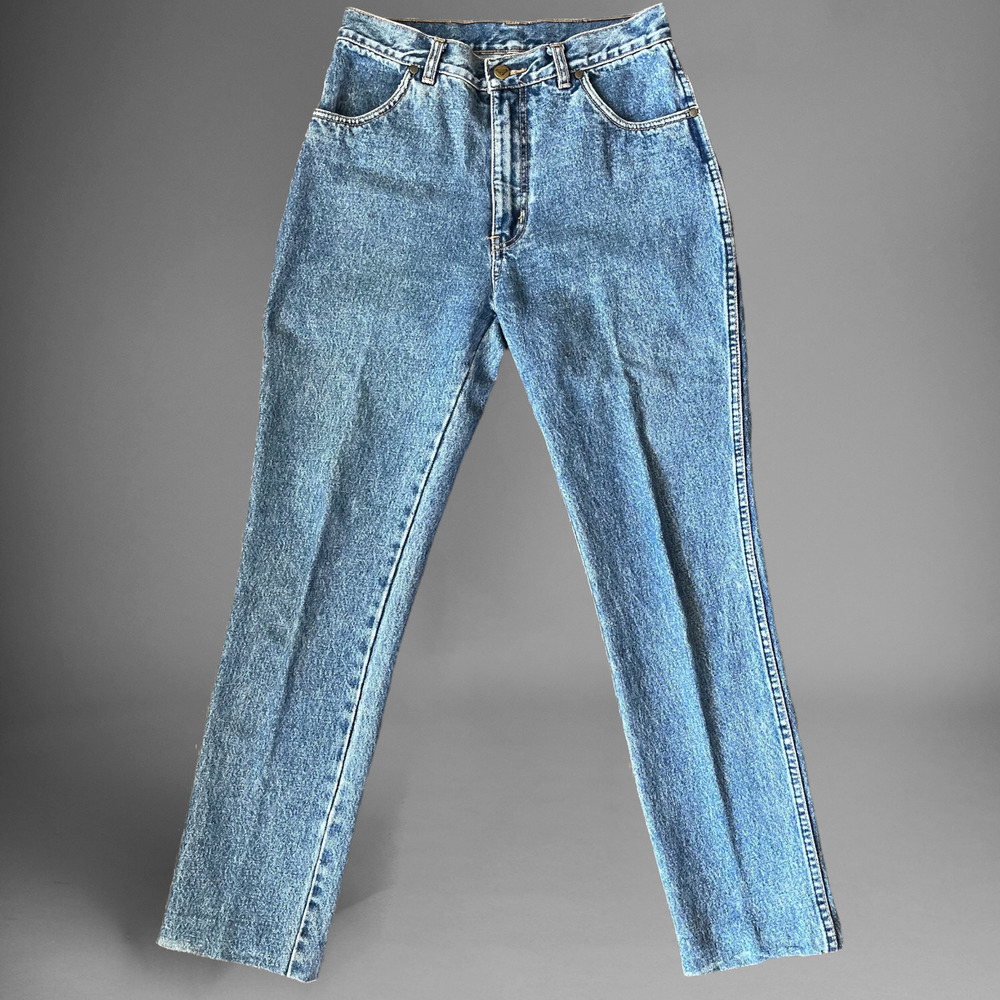 Vintage 90s Pepe High Waist Straight Leg Indigo 100% Cotton Denim Jeans